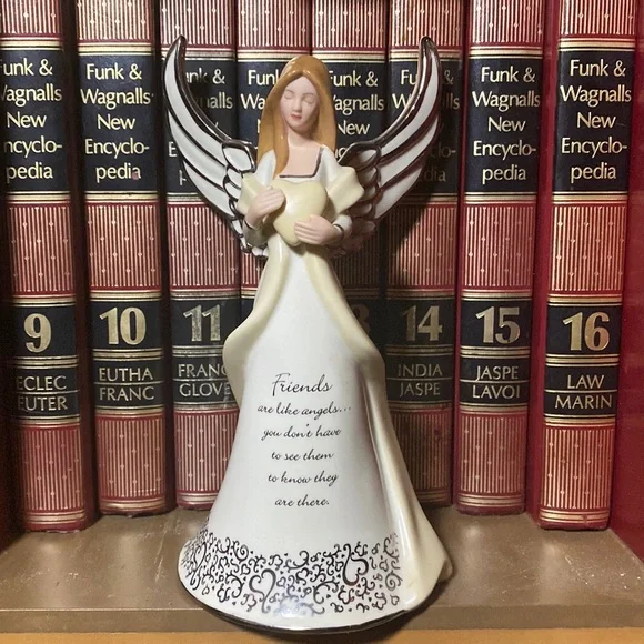 The Bradford Exchange Friends are Like Angels Musical Figurine Gift 7.75